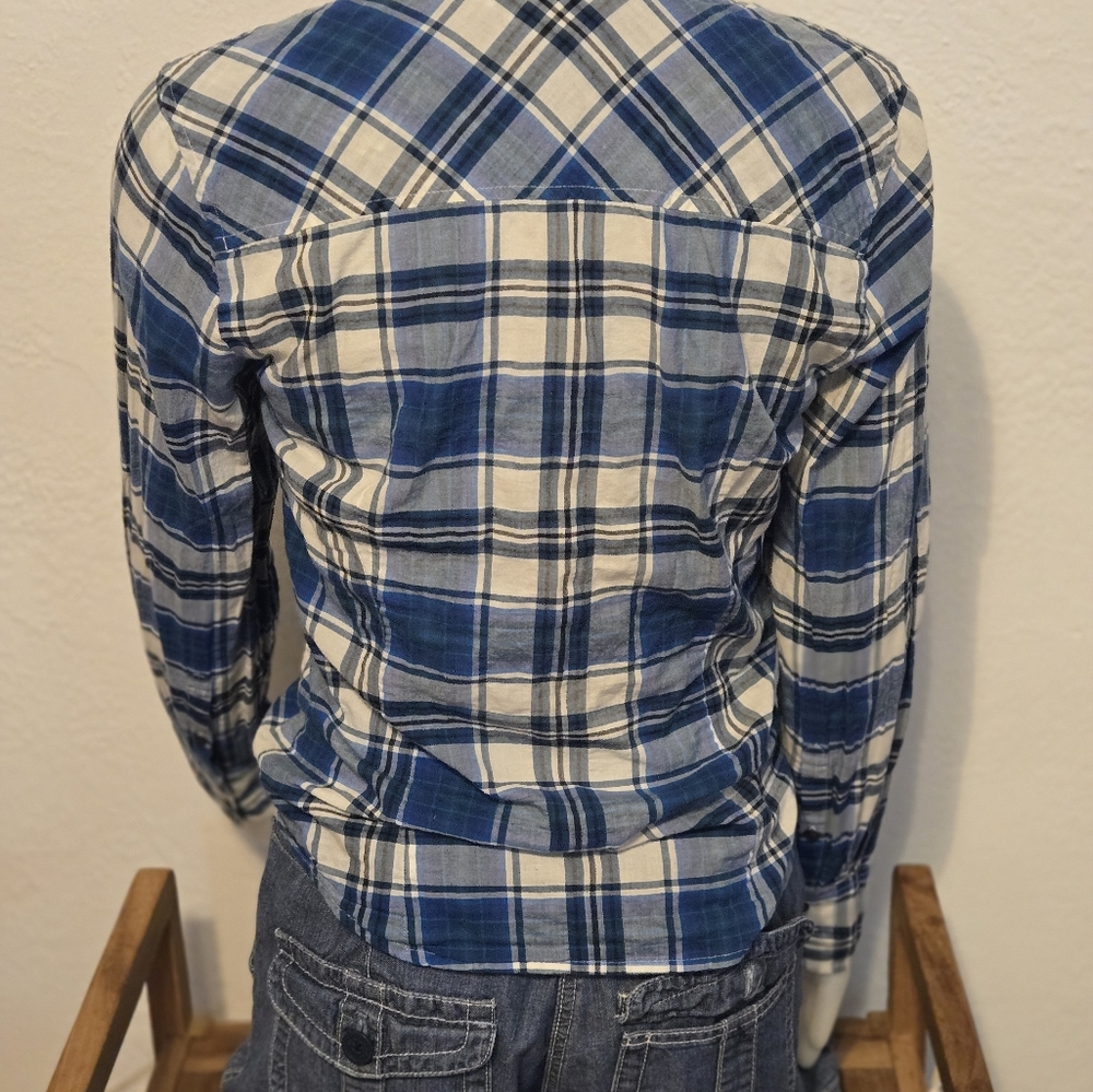 J. Jill plaid long sleeve shirt - Picture 2 of 4